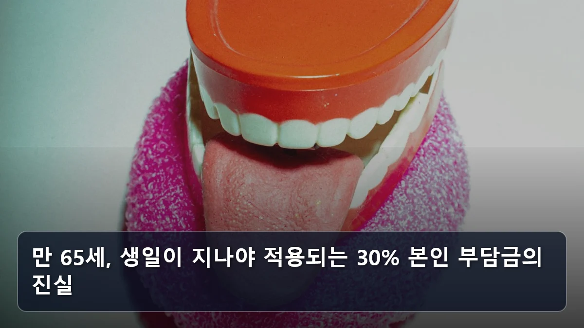 만 65세, 생일이 지나야 적용되는 30% 본인 부담금의 진실 관련 이미지