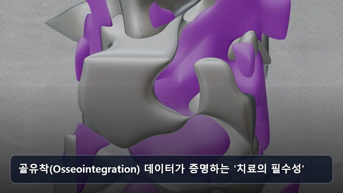 골유착(Osseointegration) 데이터가 증명하는 '치료의 필수성' 관련 이미지