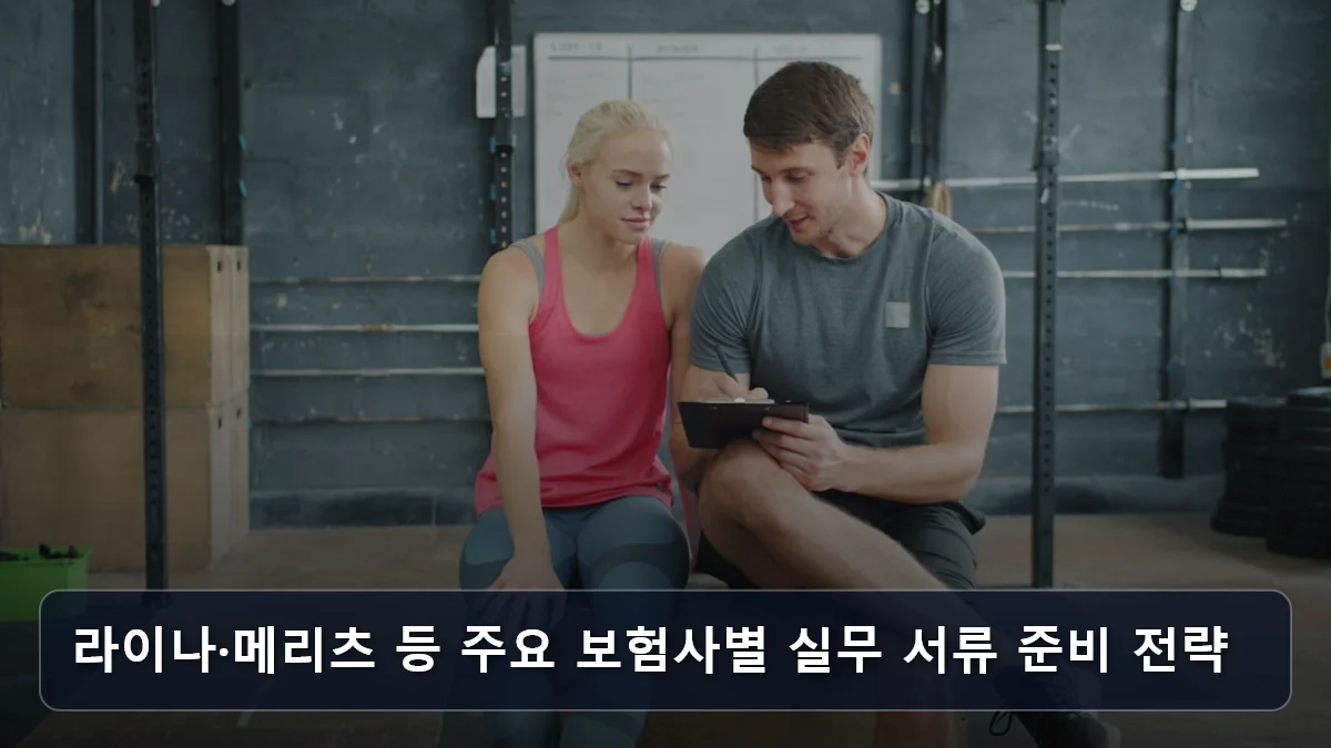 라이나·메리츠 등 주요 보험사별 실무 서류 준비 전략 관련 이미지