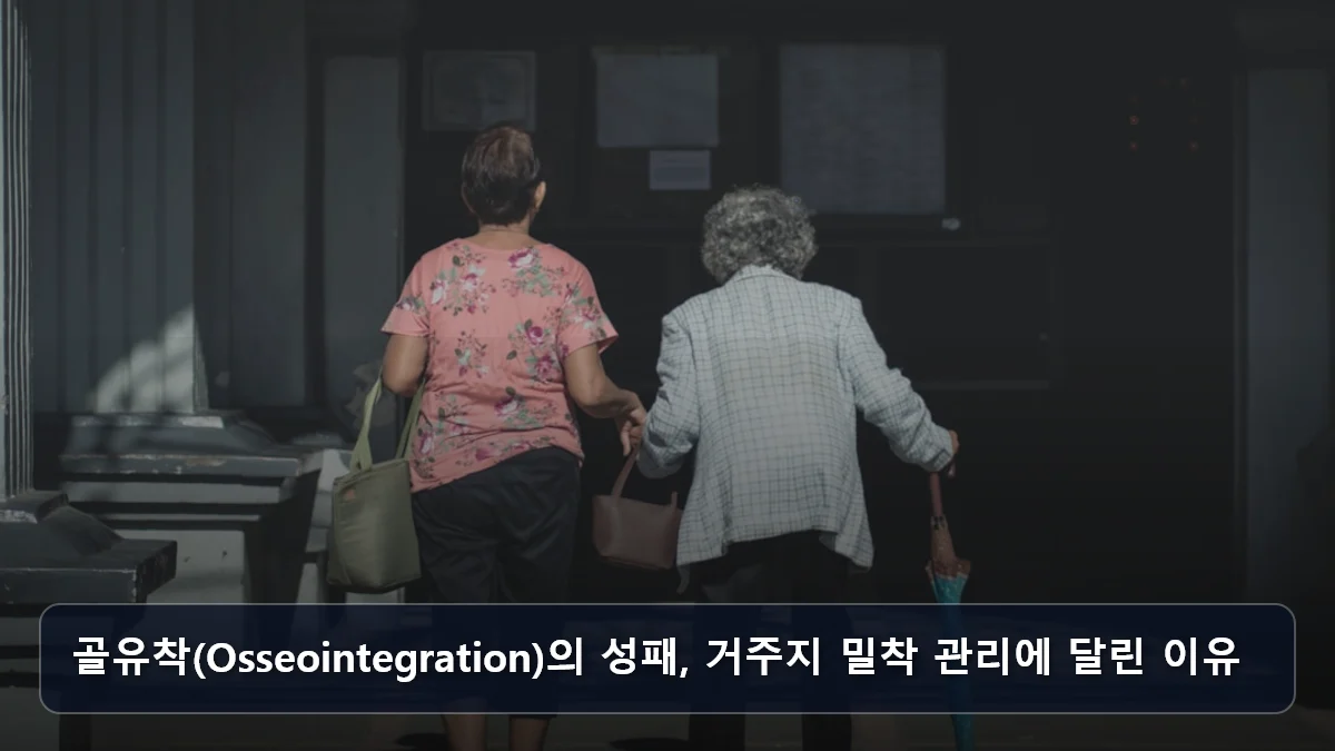골유착(Osseointegration)의 성패, 거주지 밀착 관리에 달린 이유 관련 이미지