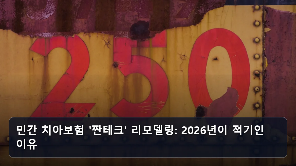 민간 치아보험 '짠테크' 리모델링: 2026년이 적기인 이유 관련 이미지