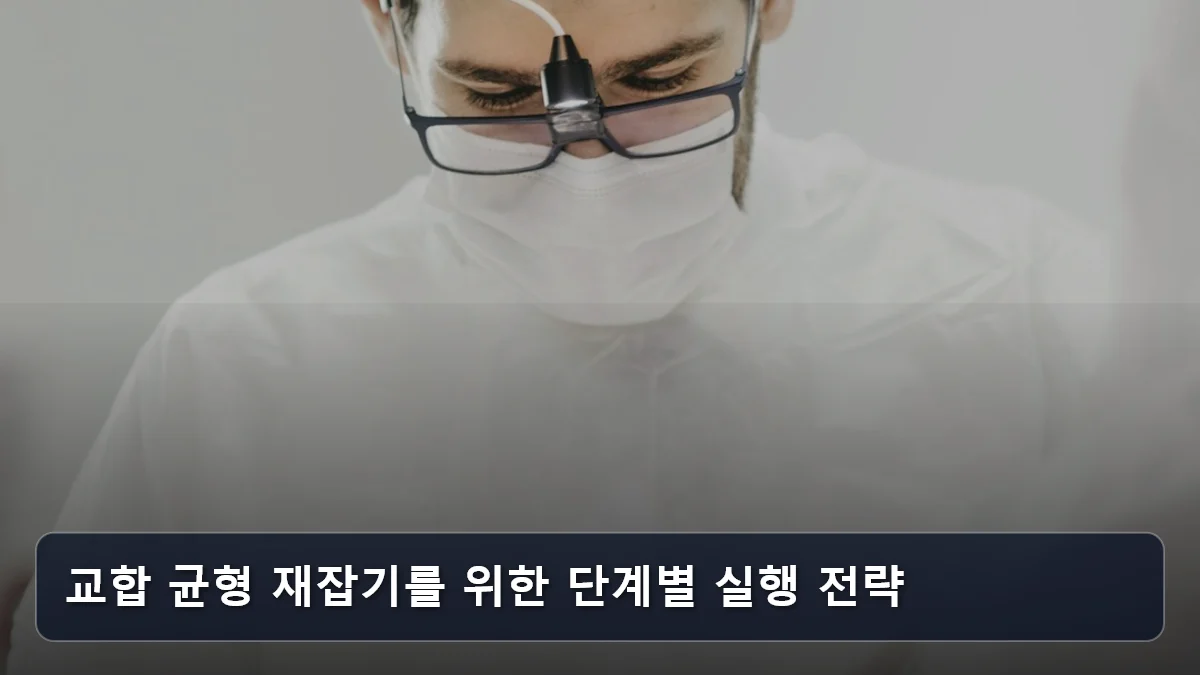 교합 균형 재잡기를 위한 단계별 실행 전략 관련 이미지