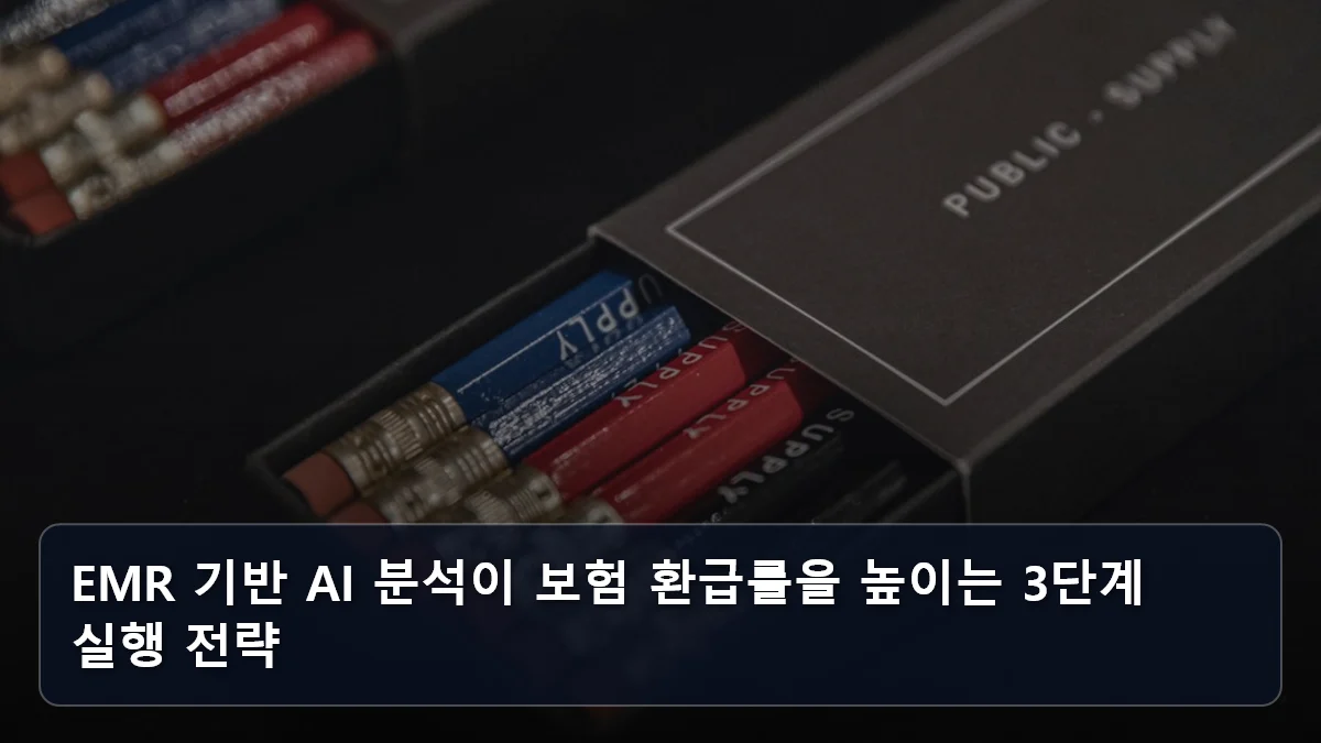 EMR 기반 AI 분석이 보험 환급률을 높이는 3단계 실행 전략 관련 이미지