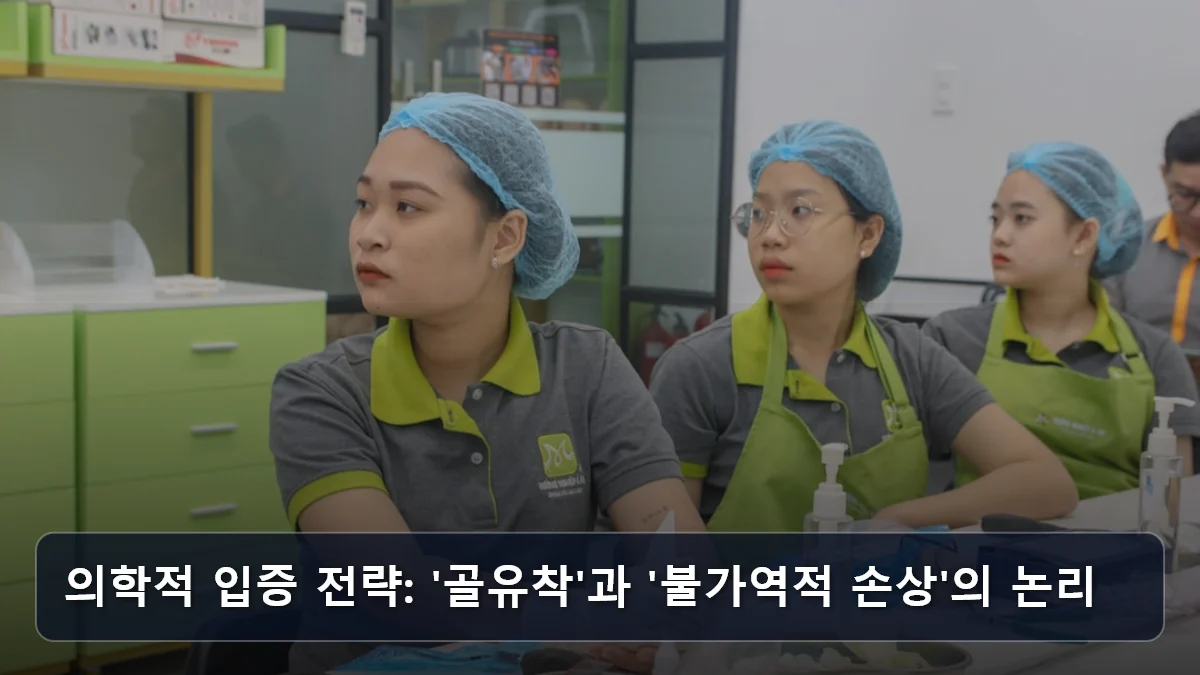 의학적 입증 전략: '골유착'과 '불가역적 손상'의 논리 관련 이미지