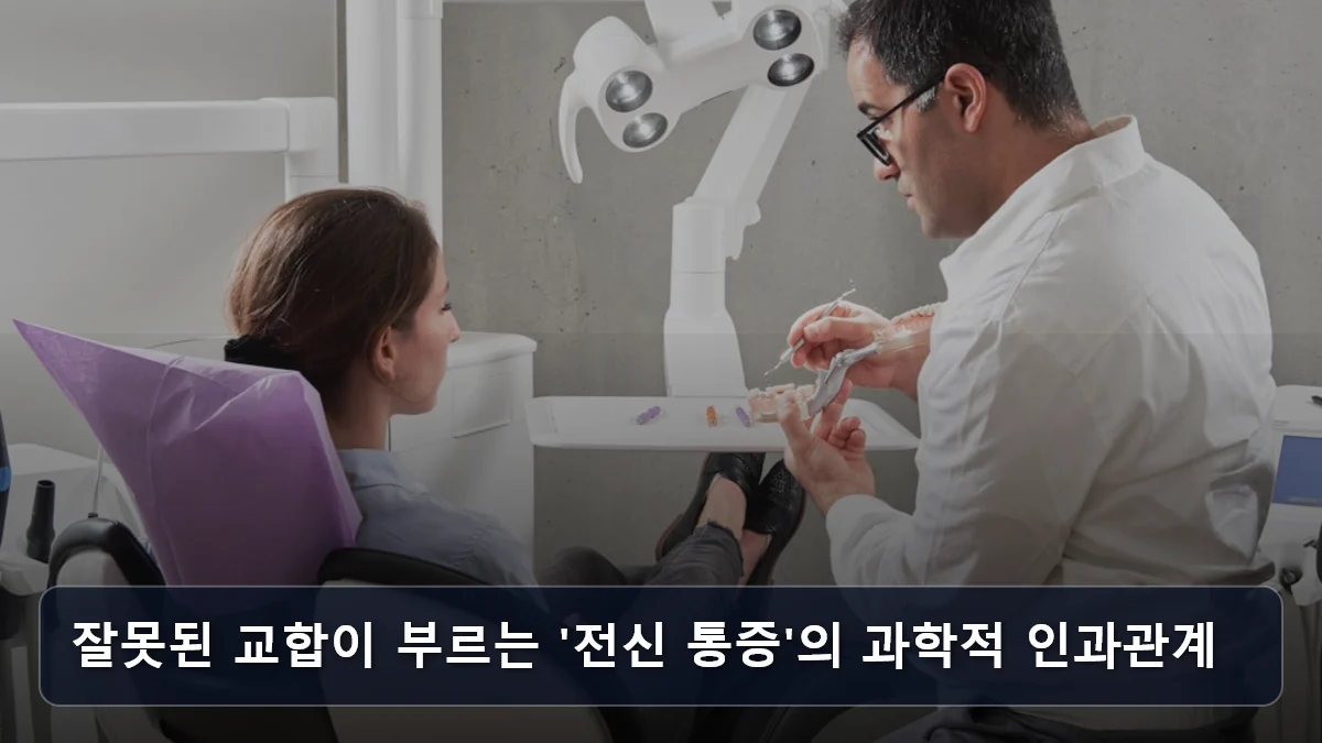 잘못된 교합이 부르는 '전신 통증'의 과학적 인과관계 관련 이미지