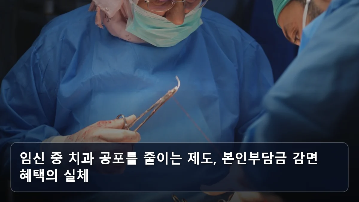 임신 중 치과 공포를 줄이는 제도, 본인부담금 감면 혜택의 실체 관련 이미지