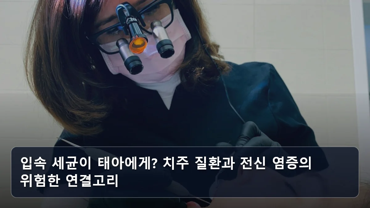 입속 세균이 태아에게? 치주 질환과 전신 염증의 위험한 연결고리 관련 이미지