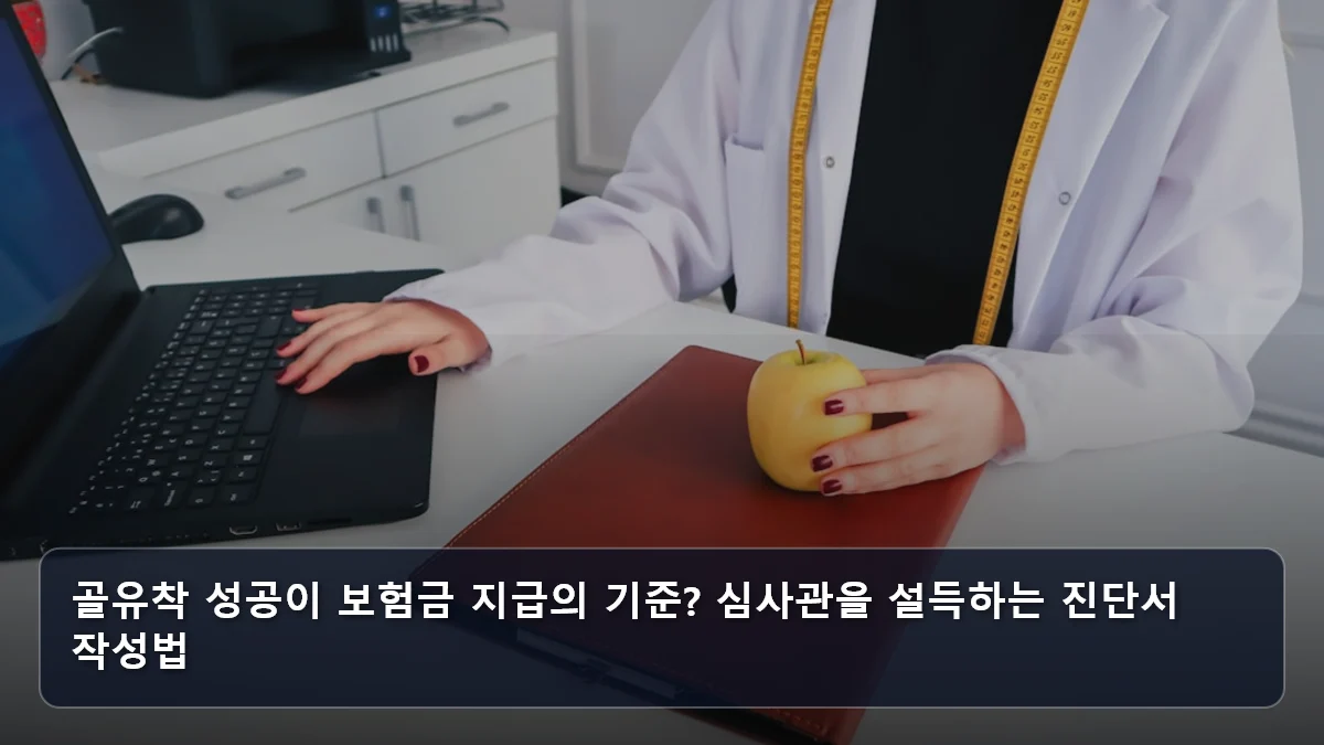 골유착 성공이 보험금 지급의 기준? 심사관을 설득하는 진단서 작성법 관련 이미지