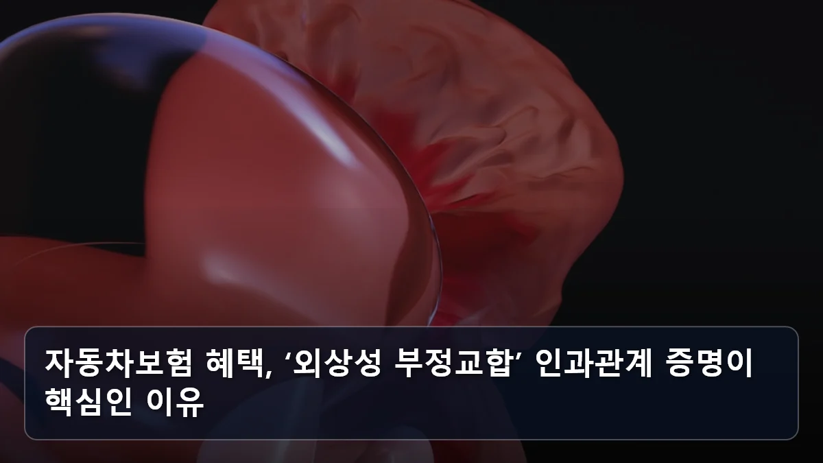 자동차보험 혜택, ‘외상성 부정교합’ 인과관계 증명이 핵심인 이유 관련 이미지