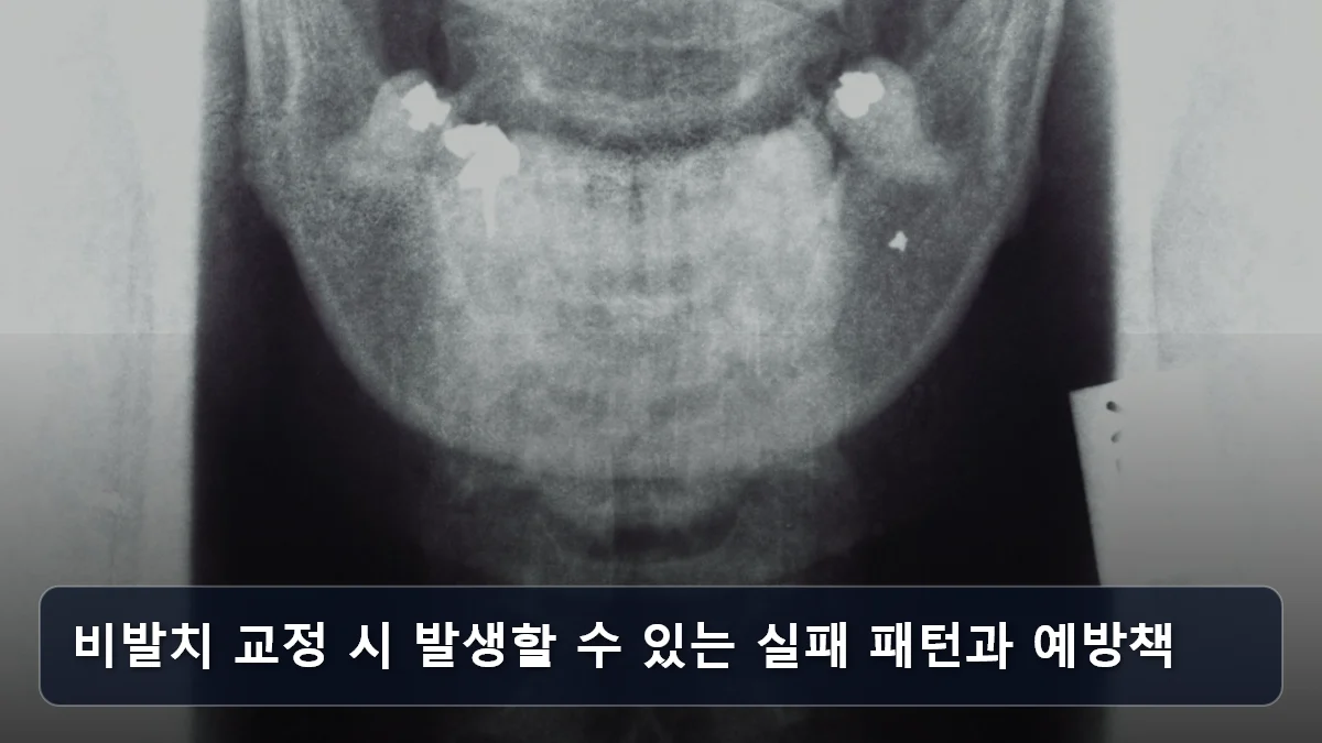 비발치 교정 시 발생할 수 있는 실패 패턴과 예방책 관련 이미지