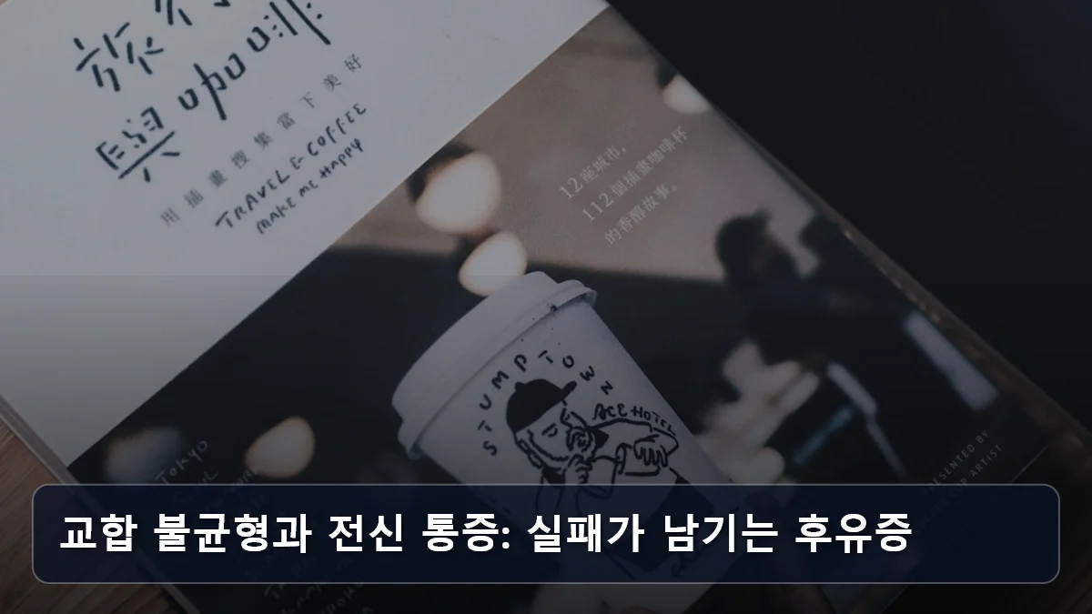 교합 불균형과 전신 통증: 실패가 남기는 후유증 관련 이미지