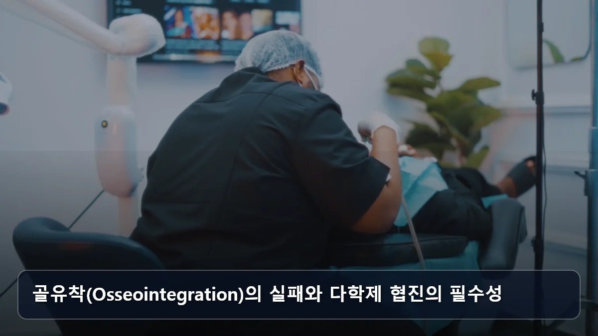 골유착(Osseointegration)의 실패와 다학제 협진의 필수성 관련 이미지