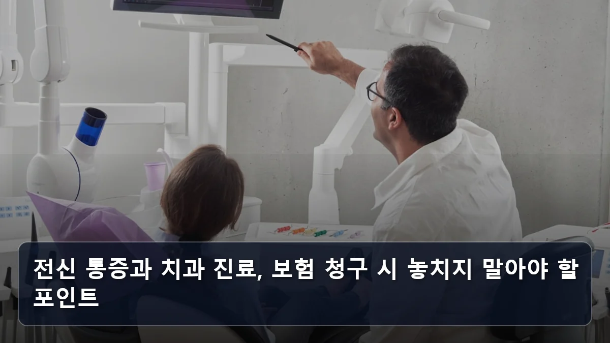 전신 통증과 치과 진료, 보험 청구 시 놓치지 말아야 할 포인트 관련 이미지